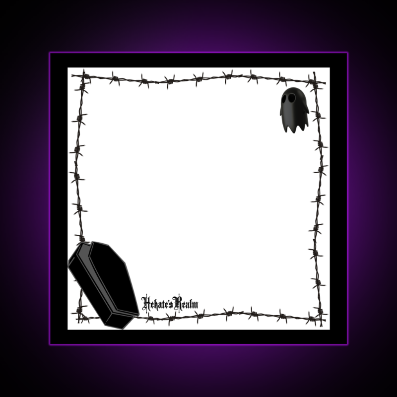 Barbed Wire Coffin Ghost | Sticky Notes