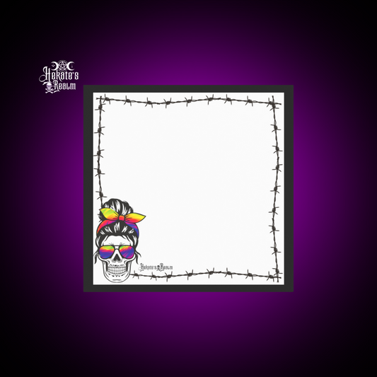 Barbed Wire Rainbow Skull | Post-itยฎ Notes