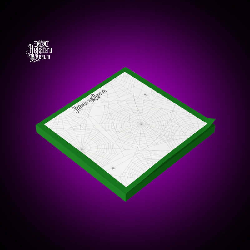 Spiderwebs Post-it® Notes (DrkGrn)