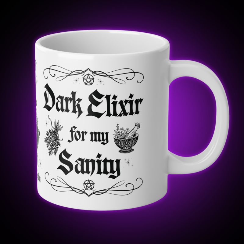 Dark Elixir Mug | 20 oz. White