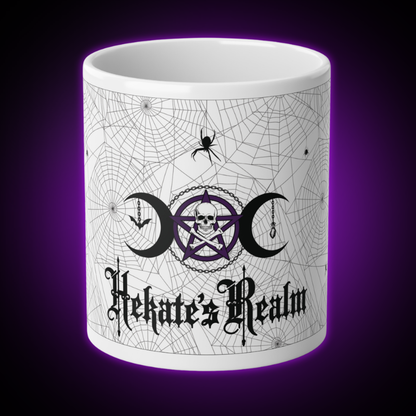 Spiderwebs Mug | 20 oz. White