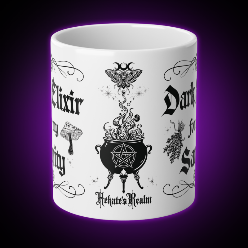 Dark Elixir Mug | 20 oz. White