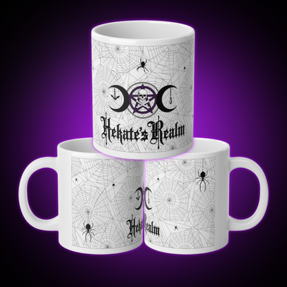 Spiderwebs Mug | 20 oz. White