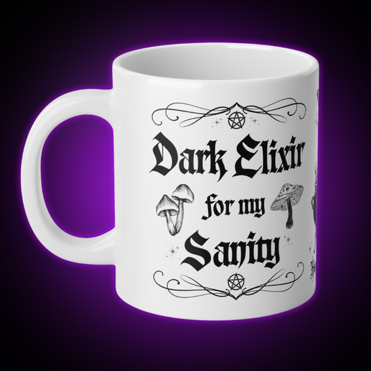 Dark Elixir Mug | 20 oz. White