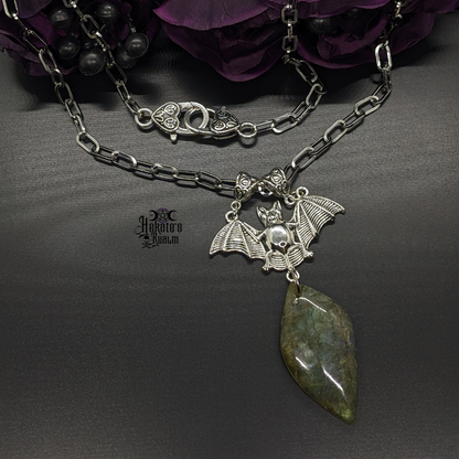 Bat Labradorite Necklace