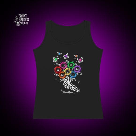 Spooky Flowers Tank Fitted