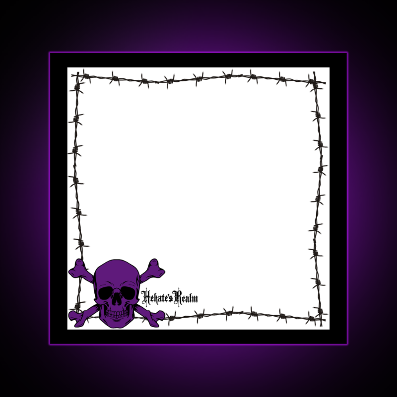 Barbed Wire Skull & Crossbones | Sticky Notes