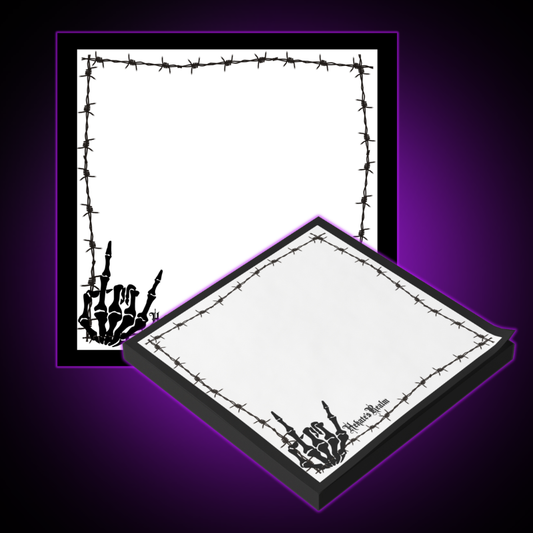 Barbed Wire Skeleton Rock Hand | Sticky Notes