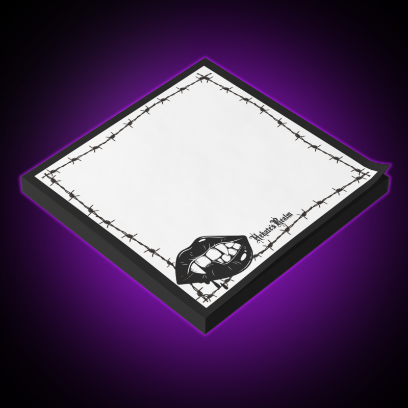 Barbed Wire Sexy Vamp Lips | Sticky Notes