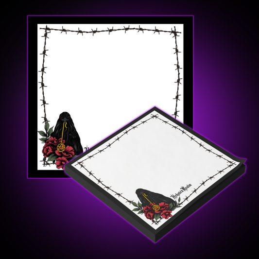 Barbed Wire Witchy Crow | Sticky Notes