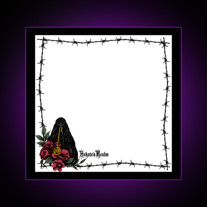 Barbed Wire Witchy Crow | Sticky Notes