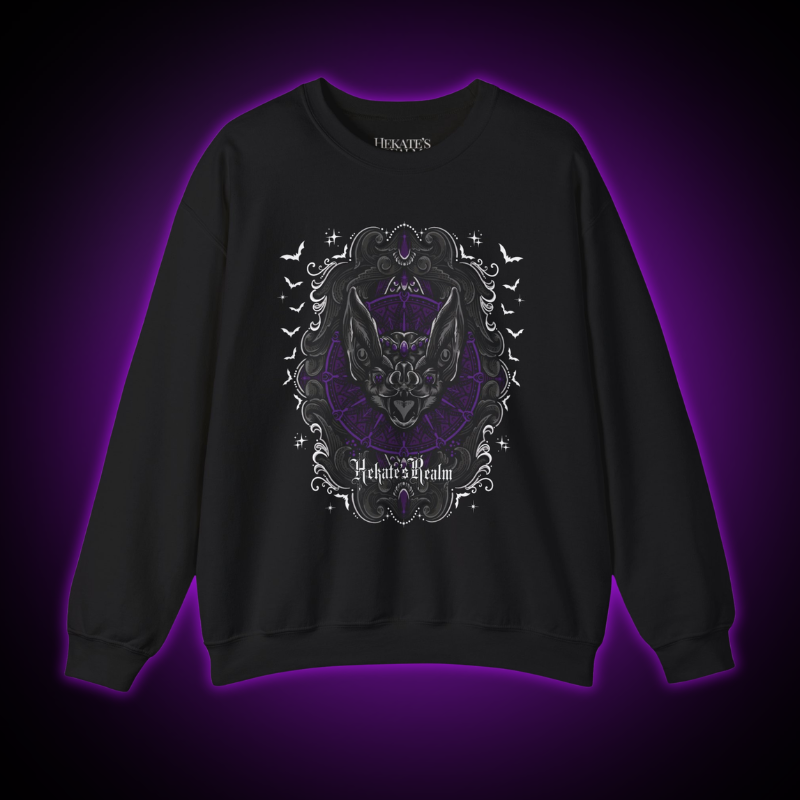Purple Bat Sweatshirt