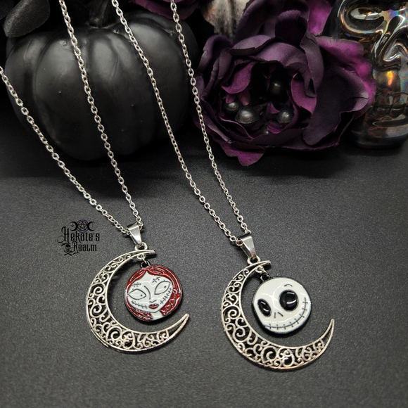 Jack and 2025 sally couple necklace