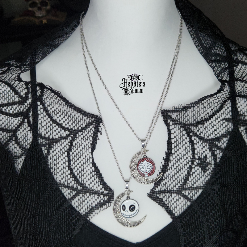 Jack & Sally Moon Necklace