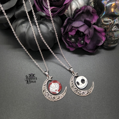 Jack & Sally Moon Necklace