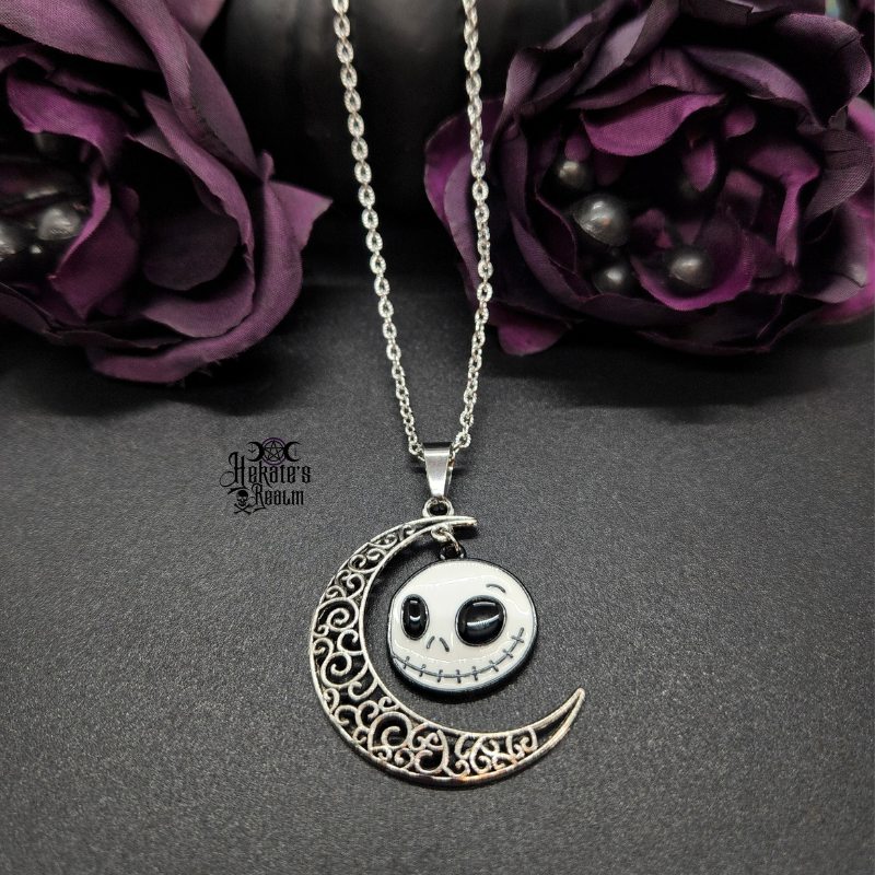 Jack & Sally Moon Necklace