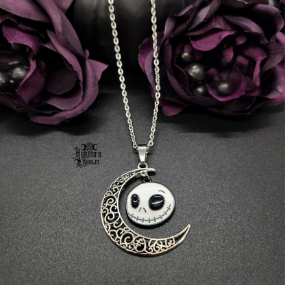 Jack & Sally Moon Necklace