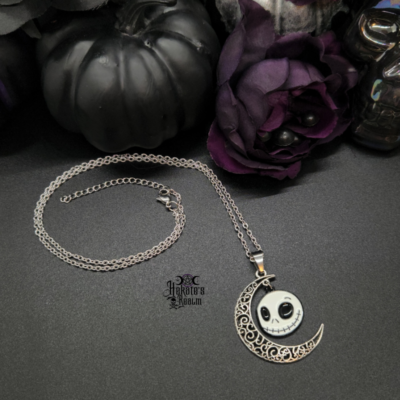 Jack & Sally Moon Necklace