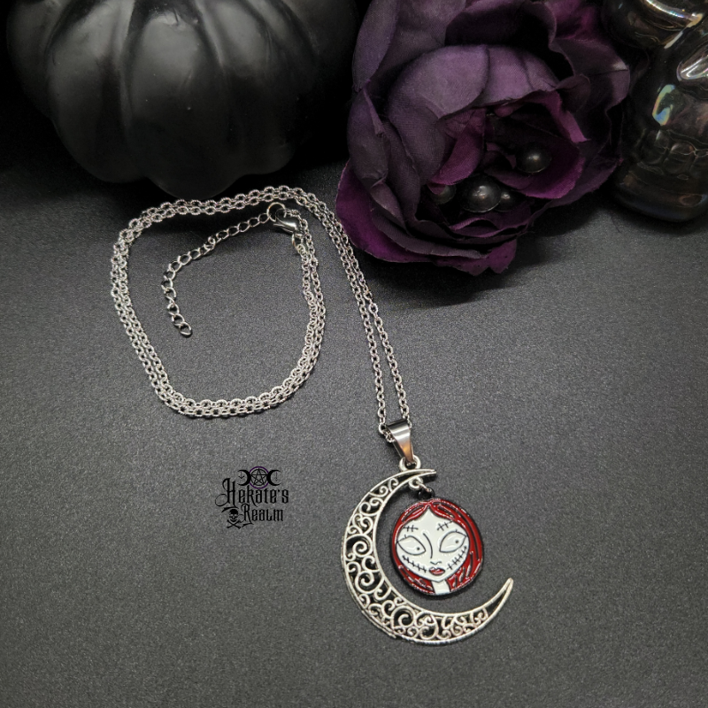 Jack & Sally Moon Necklace