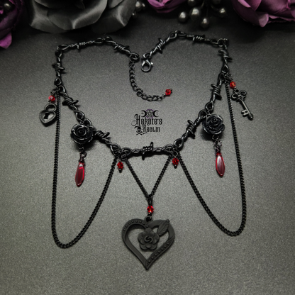 Locked Up Heart Choker