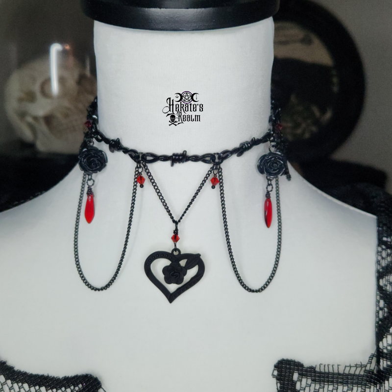 Locked Up Heart Choker