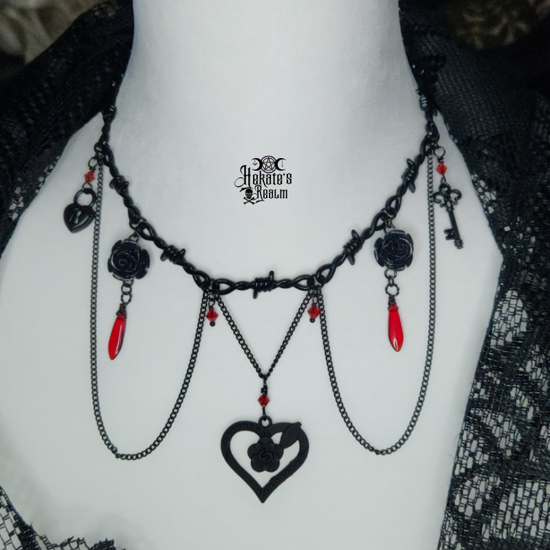 Locked Up Heart Choker