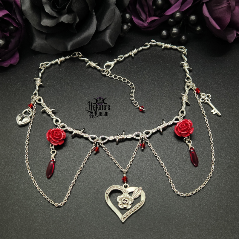 Locked Up Heart Choker