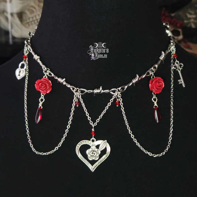 Locked Up Heart Choker