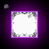 Gothic Rose Vine Post-it® Notes with Bright Purple border.