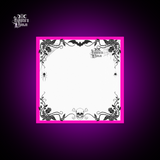 Gothic Rose Vine Post-it® Notes with Pink border.
