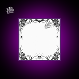 Gothic Rose Vine Post-it® Notes with Purple border.