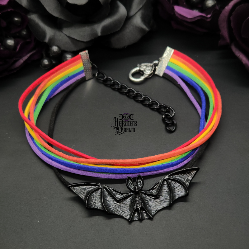 Rainbow Bat Choker