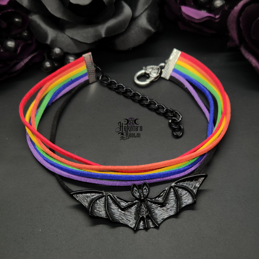 Rainbow Bat Choker