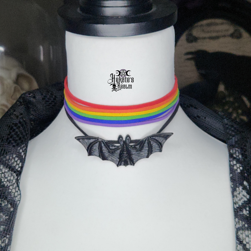 Rainbow Bat Choker