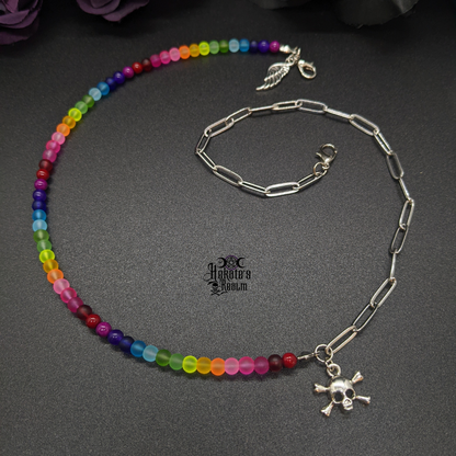 Rainbow & Skull Adjustable Chain