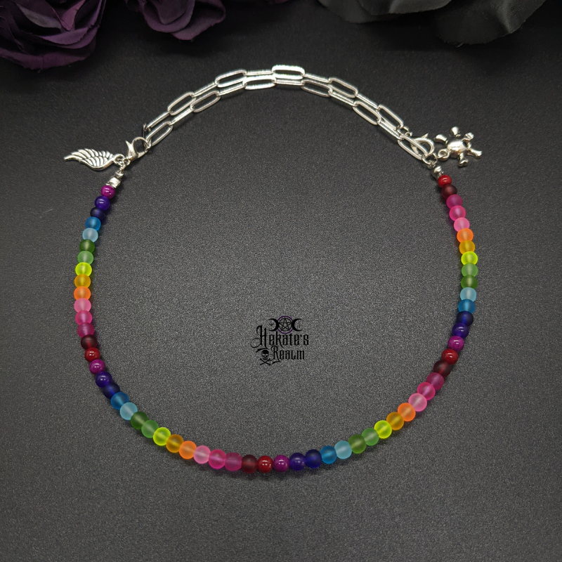 Rainbow & Skull Adjustable Chain