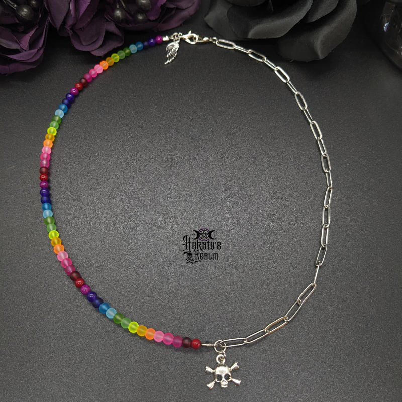 Rainbow & Skull Adjustable Chain