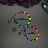 Rainbow Skulls Bracelet
