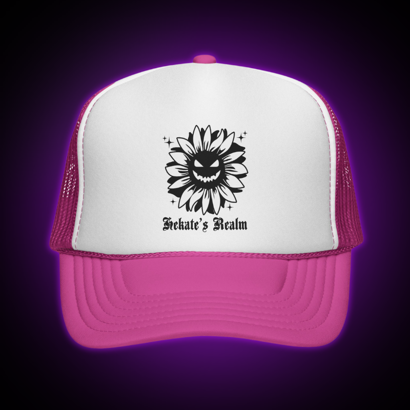 Spooky Flower Trucker Hat