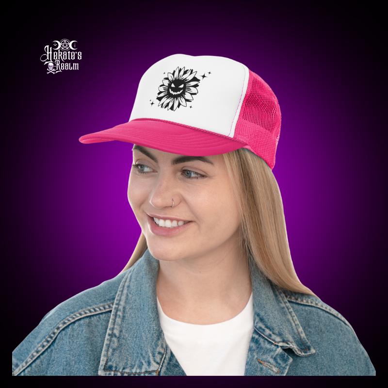 Spooky Flower Trucker Hat