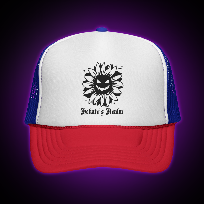 Spooky Flower Trucker Hat