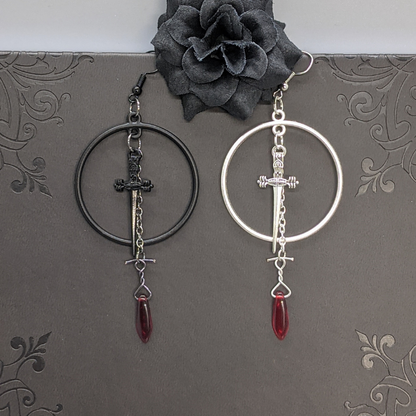 Dagger Hoop Earrings